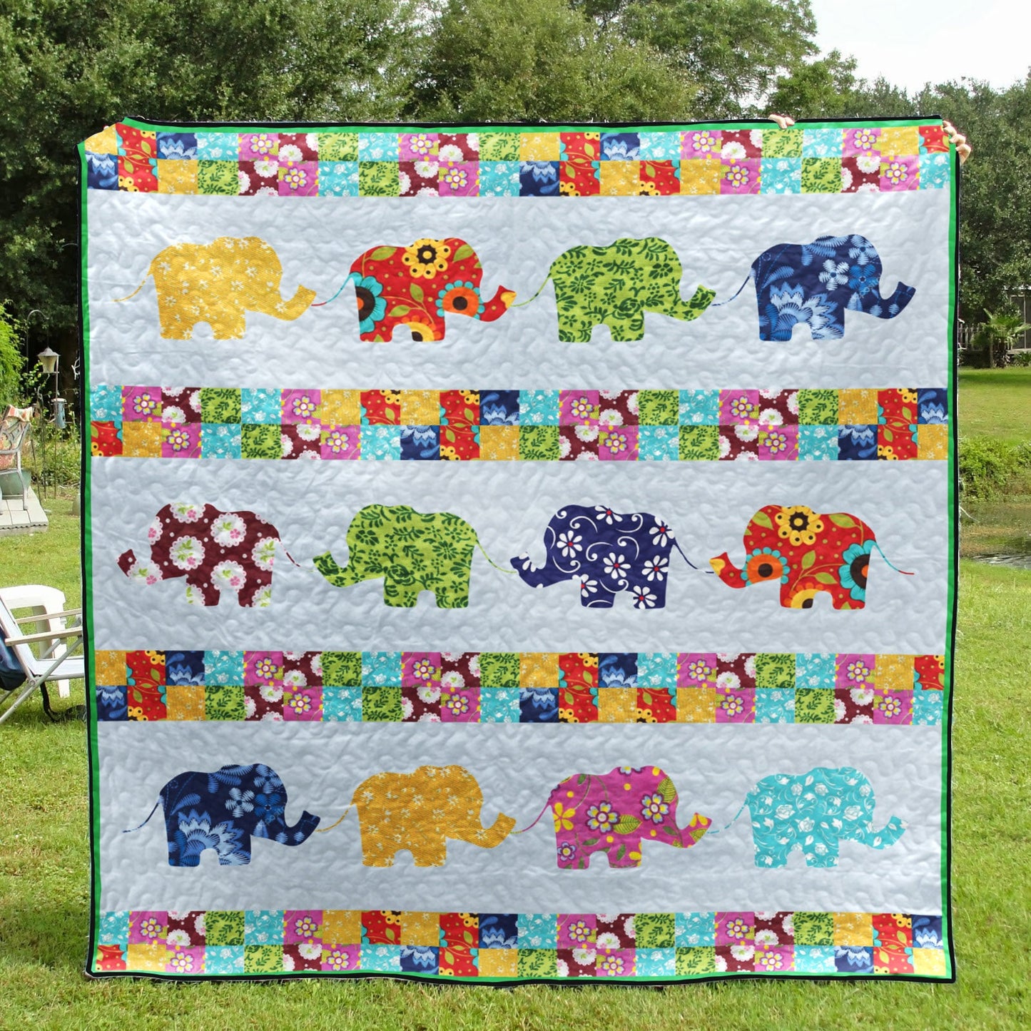 Elephant TD10110794 Quilt Blanket