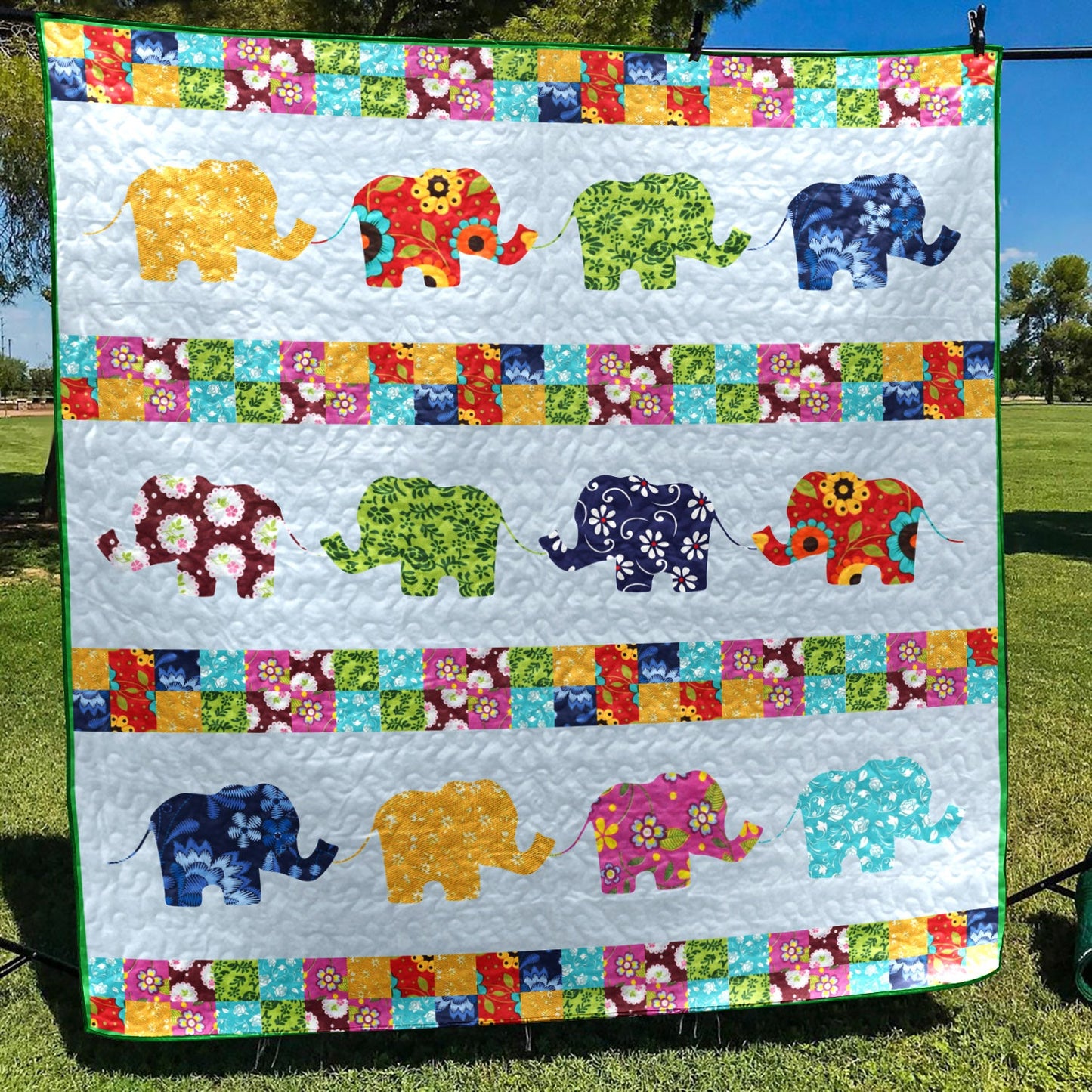 Elephant TD10110794 Quilt Blanket