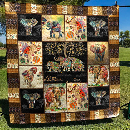 Elephant TD20110279 Quilt Blanket