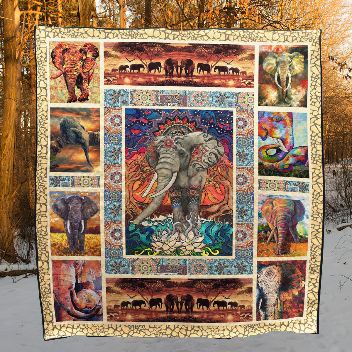 Elephant YH3010136 Quilt Blanket