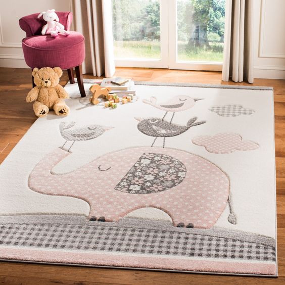 Elephant And Bird CLA2509182R Rug
