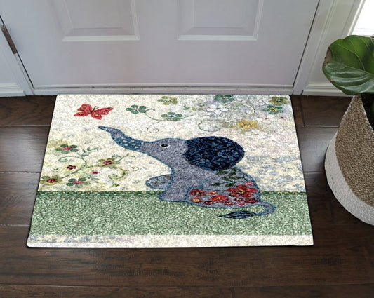 Elephant Butterfly Flower BT0711100D Non-slip Door mats