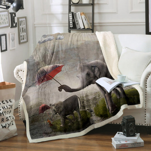 Elephant CG060937TT Sherpa Fleece Blanket