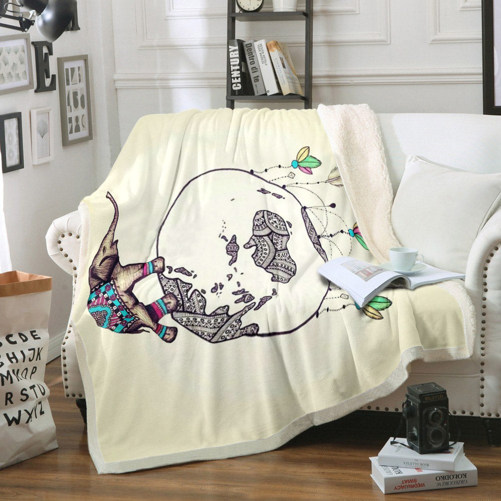 Elephant CG060939TT Sherpa Fleece Blanket