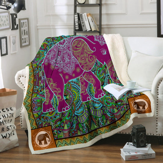 Elephant CL02110549MDF Sherpa Fleece Blanket