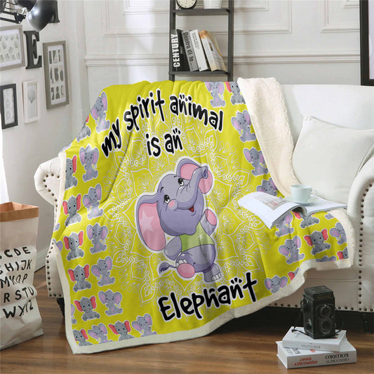 Elephant CL02111184MDF Sherpa Fleece Blanket