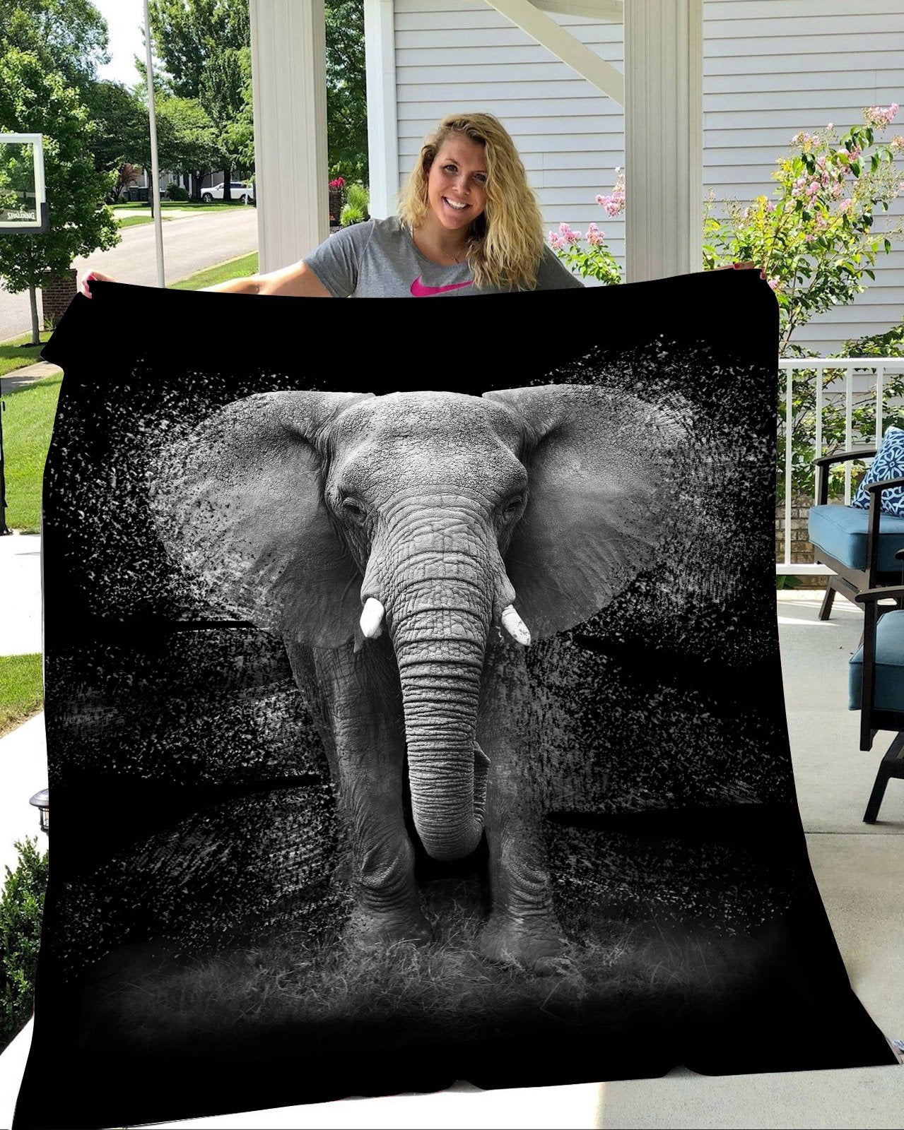 Elephant CL05110201MDF Sherpa Fleece Blanket