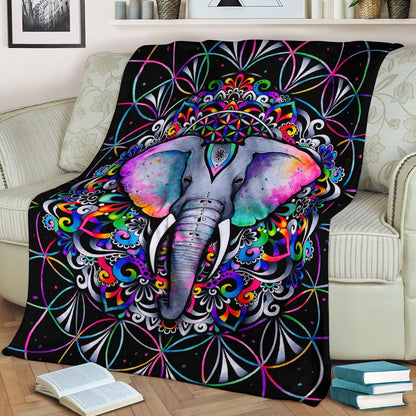 Elephant CLA140818 Sherpa Fleece Blanket