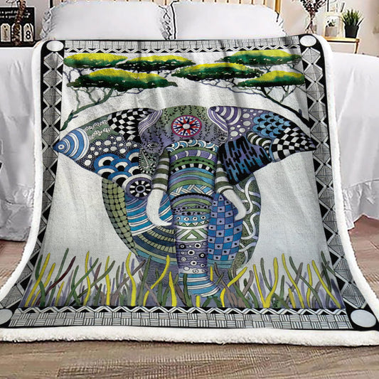 Elephant ML1510090F Sherpa Fleece Blanket