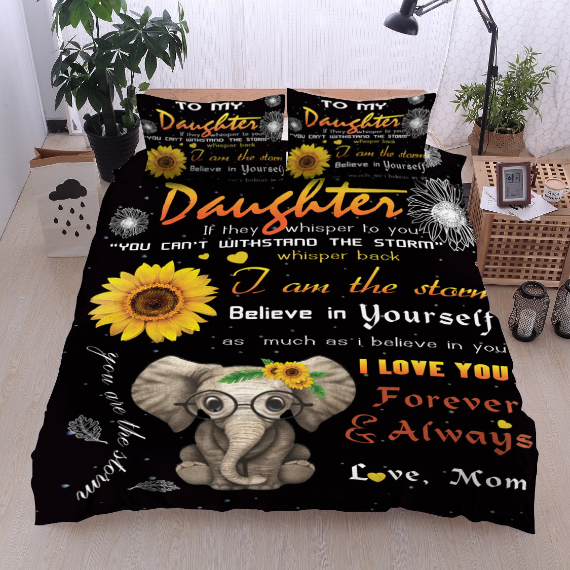 Elephant Sunflower BL190940B Bedding Sets