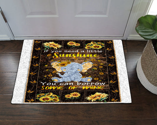 Elephant Sunflower CL19100190MDD Non-slip Door mats