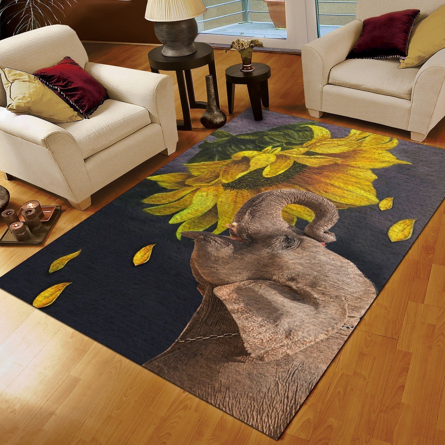 Elephant Sunflower CLM1110133M Rug