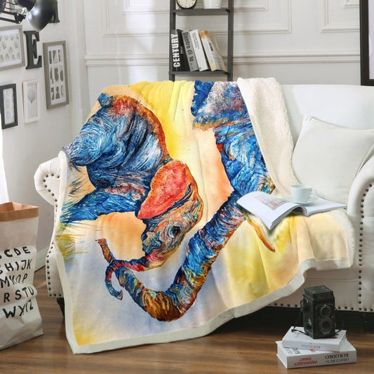 Elephant TN0709068TM Sherpa Fleece Blanket
