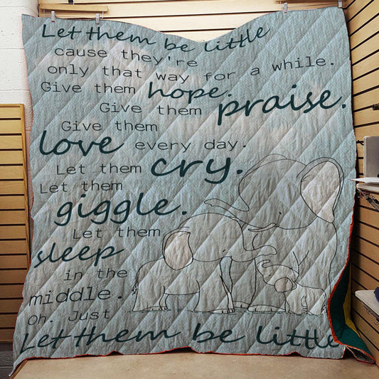 Elephants CL18110818MDQ Quilt Blanket