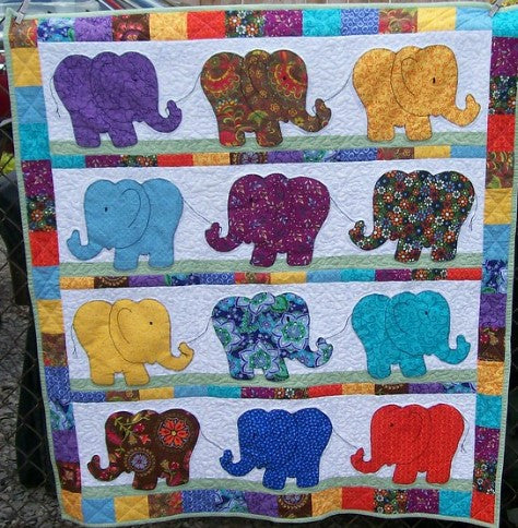 Elephants CLA2410206Q Quilt Blanket