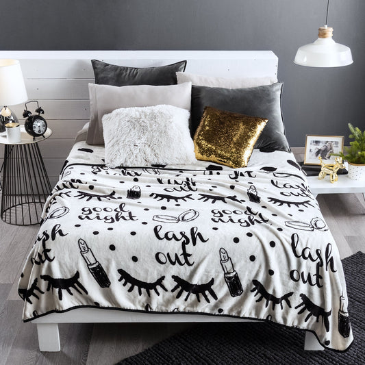 Eyelash CLM2210042S Sherpa Fleece Blanket