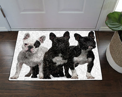French Bulldog CL070815MDD Non-slip Door mats