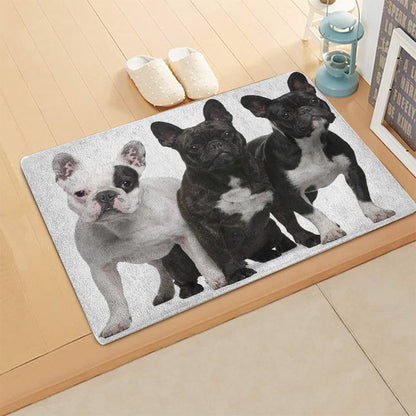 French Bulldog CL070815MDD Non-slip Door mats