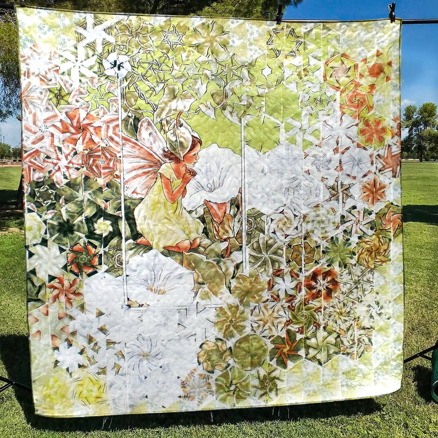 Fairy And Flower CLP1111167Q Quilt Blanket