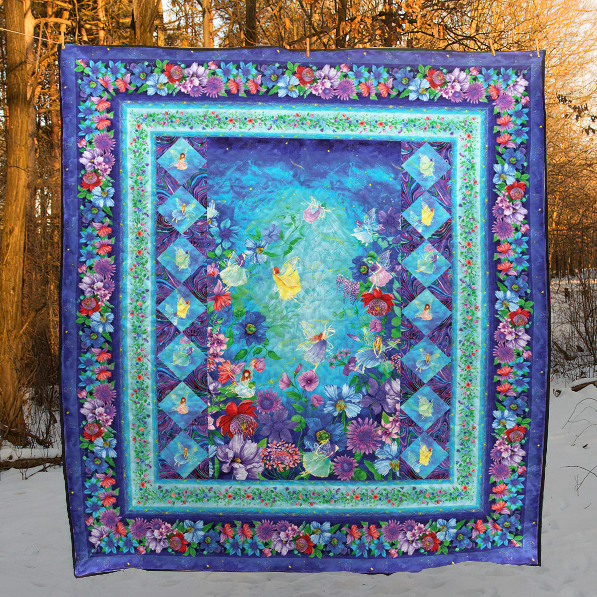 Fairy Fantasy CL24100102MDQ Quilt Blanket