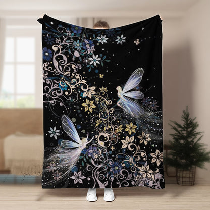 Fairy HM0809082TT Sherpa Fleece Blanket