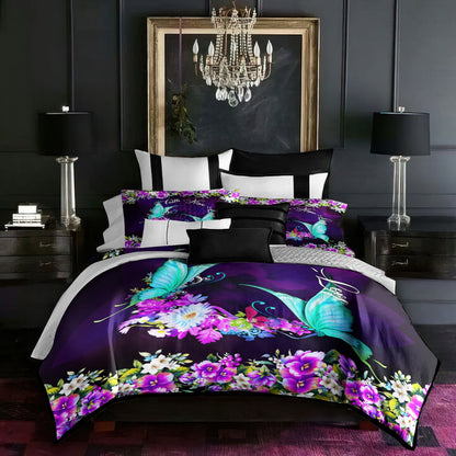 Faith Hope Love Butterfly Flower Bedding Sets MT020602ABS