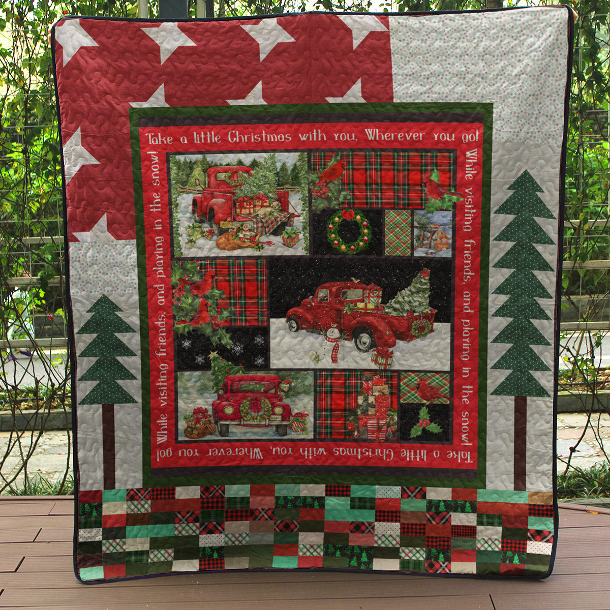 Family Christmas CLA1010266Q Quilt Blanket