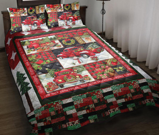 Family Christmas Quilt Bedding Set MT1409007