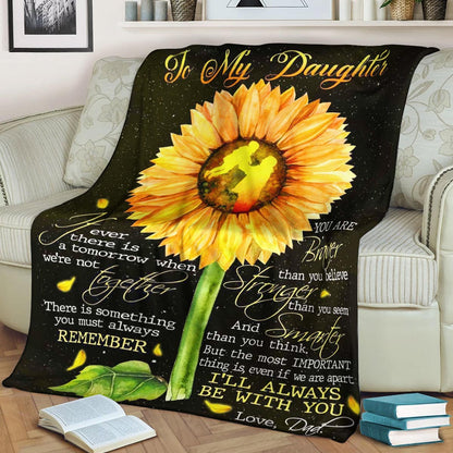 Family To My Daughter From Dad CLA1910307F Sherpa Fleece Blanket