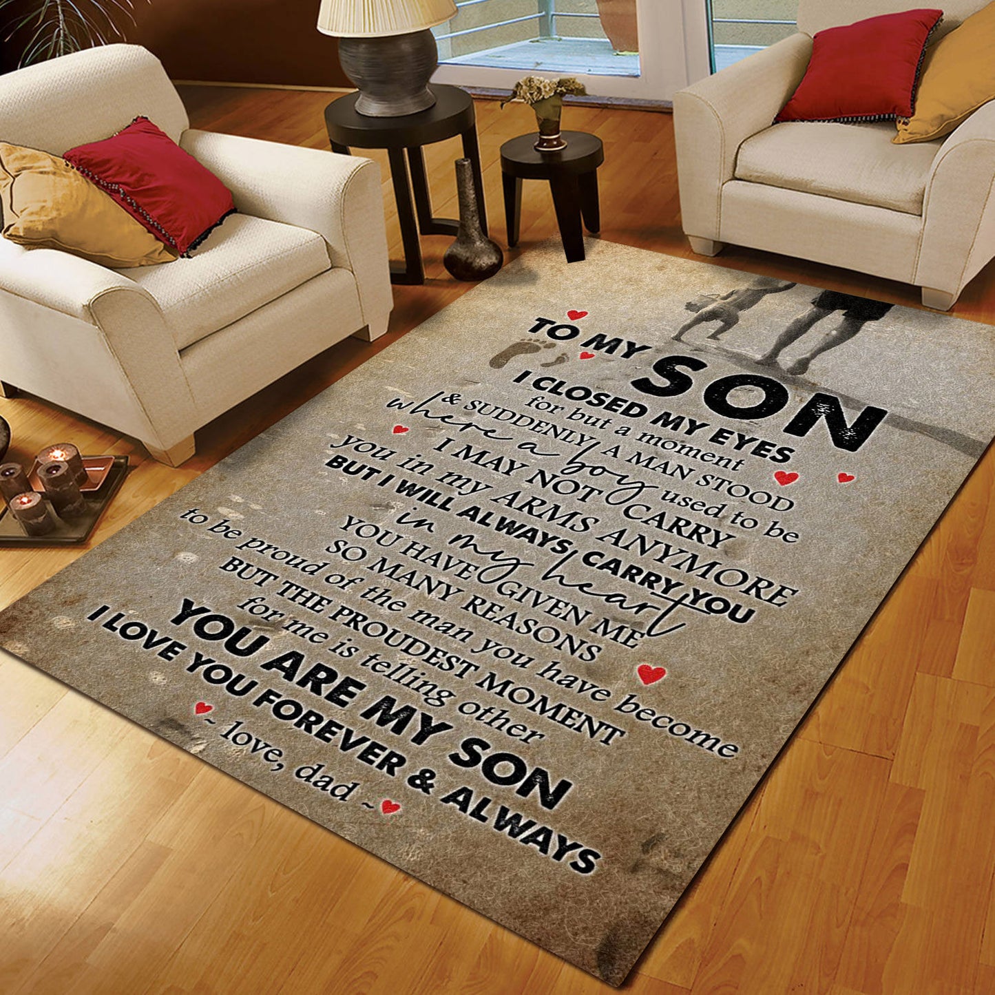 Family To My Son From Dad CL16110506MDR Rug
