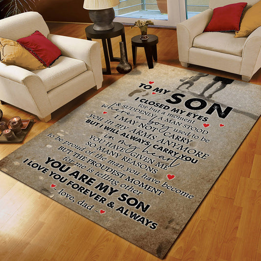 Family To My Son From Dad CL16110506MDR Rug