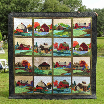 Farm Barn CLM0711201 Art Quilt