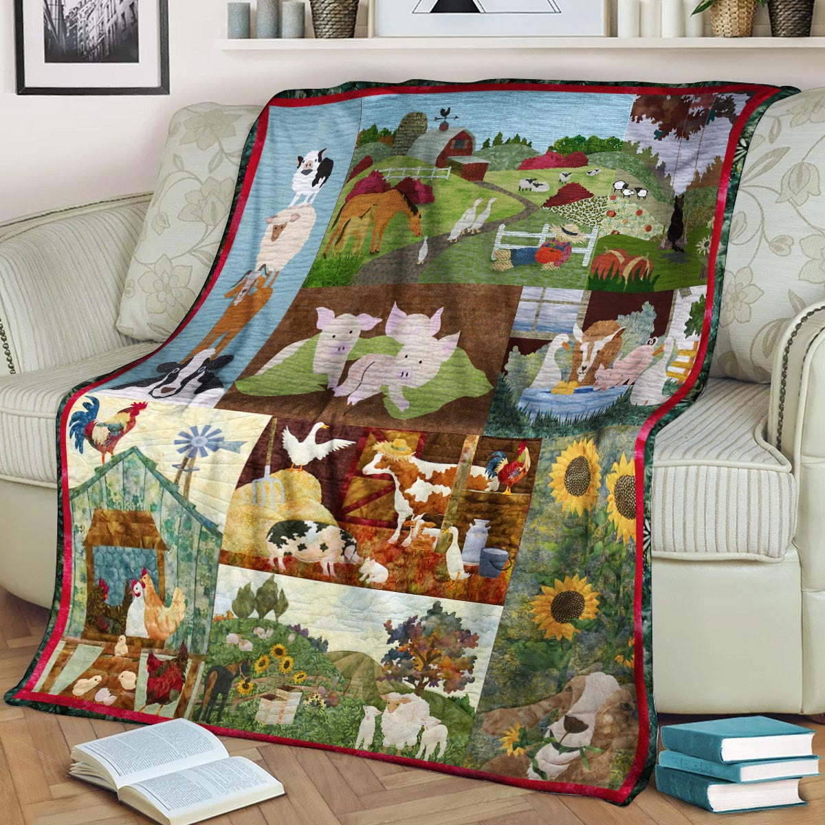Farm BT170834F Sherpa Fleece Blanket