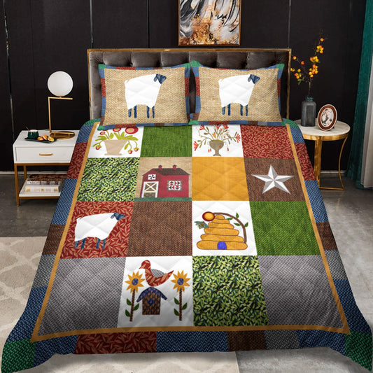 Farm Life CLT0810061T Quilt Bedding Set