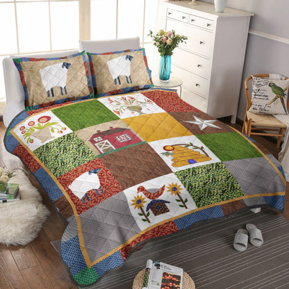 Farm Life CLT0810061T Quilt Bedding Set