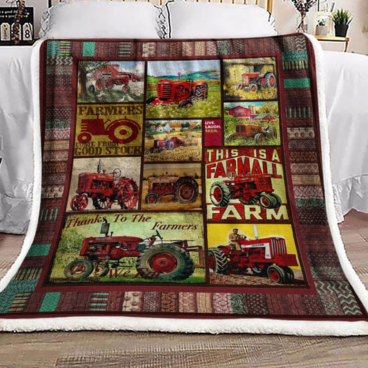 Farm NT2109102F Sherpa Fleece Blanket