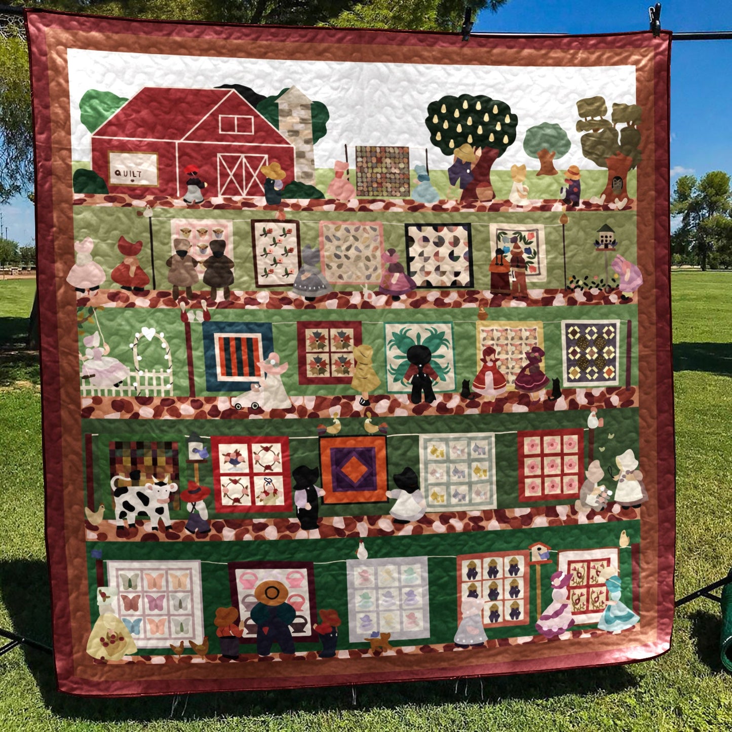 Farming CLA1110223Q Quilt Blanket