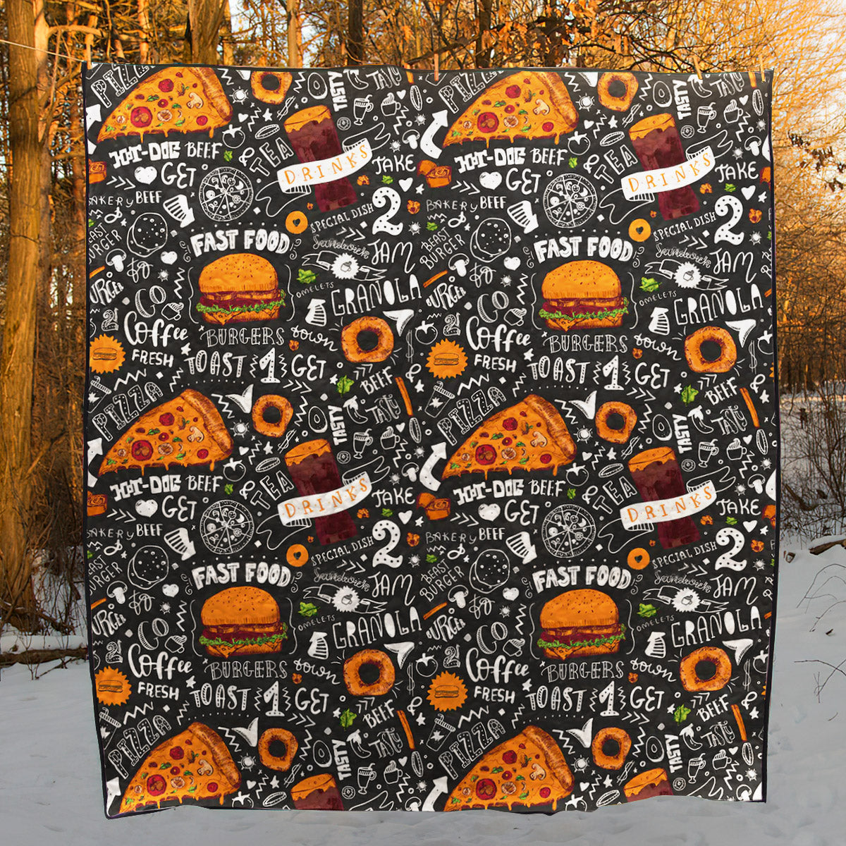 Fastfood CL12100282MDQ Quilt Blanket