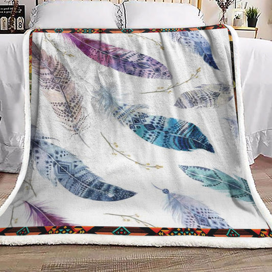 Feather BL0510100F Sherpa Fleece Blanket