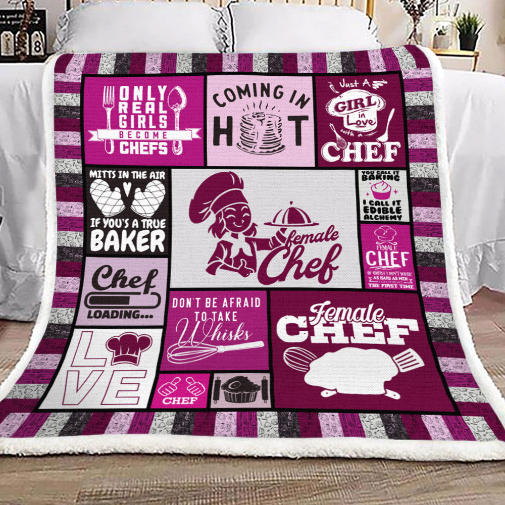 Female Chef YH3110469F Sherpa Fleece Blanket
