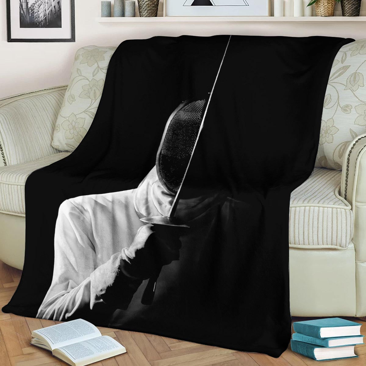 Fencing DD0309033F Sherpa Fleece Blanket
