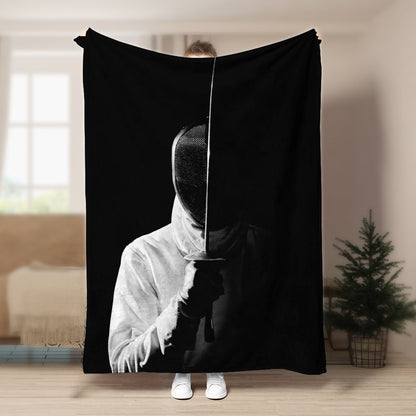 Fencing DD0309033F Sherpa Fleece Blanket