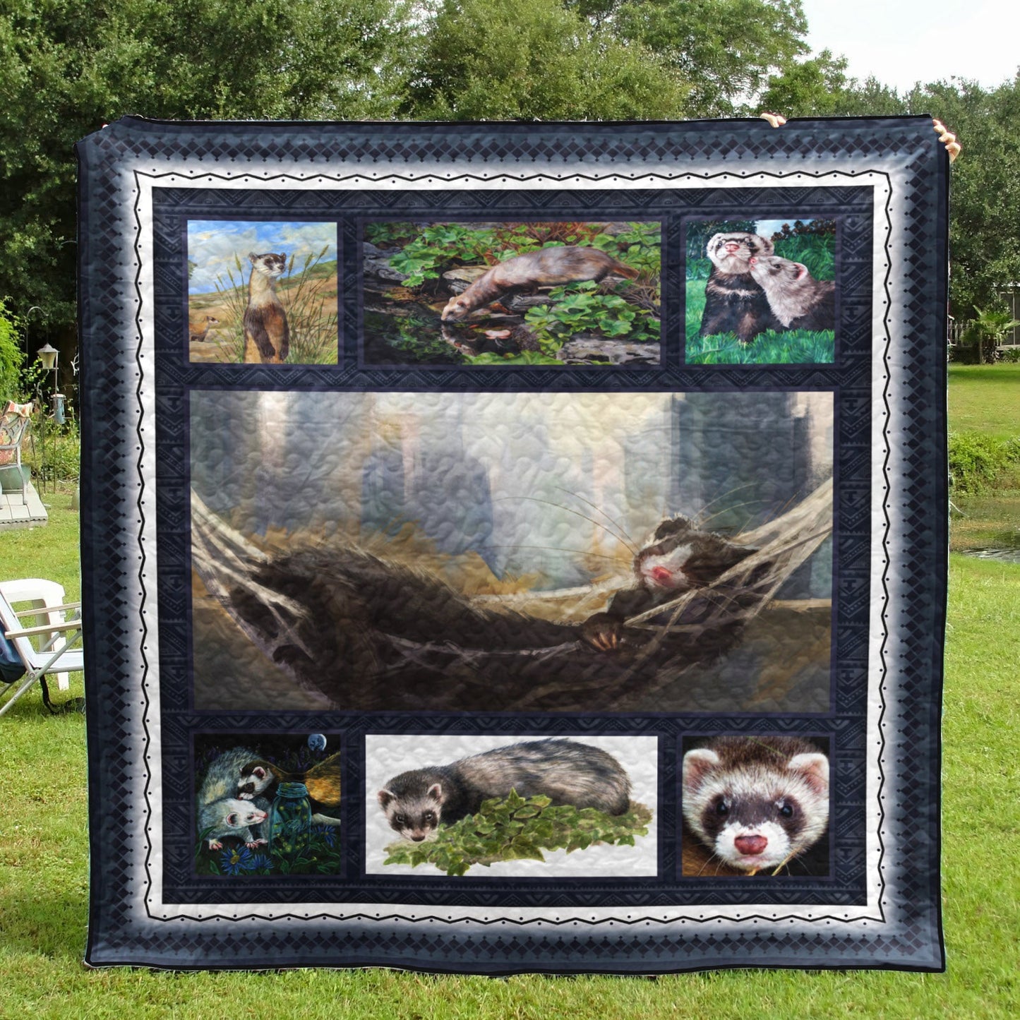 Ferret CL11110155MDQ Quilt Blanket