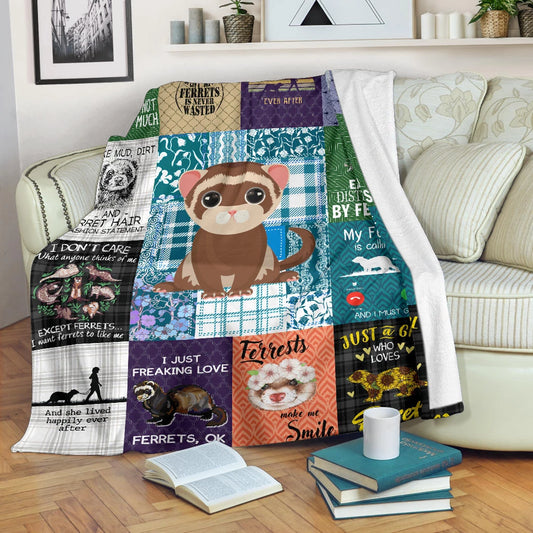 Ferret CLM02120854S Sherpa Fleece Blanket