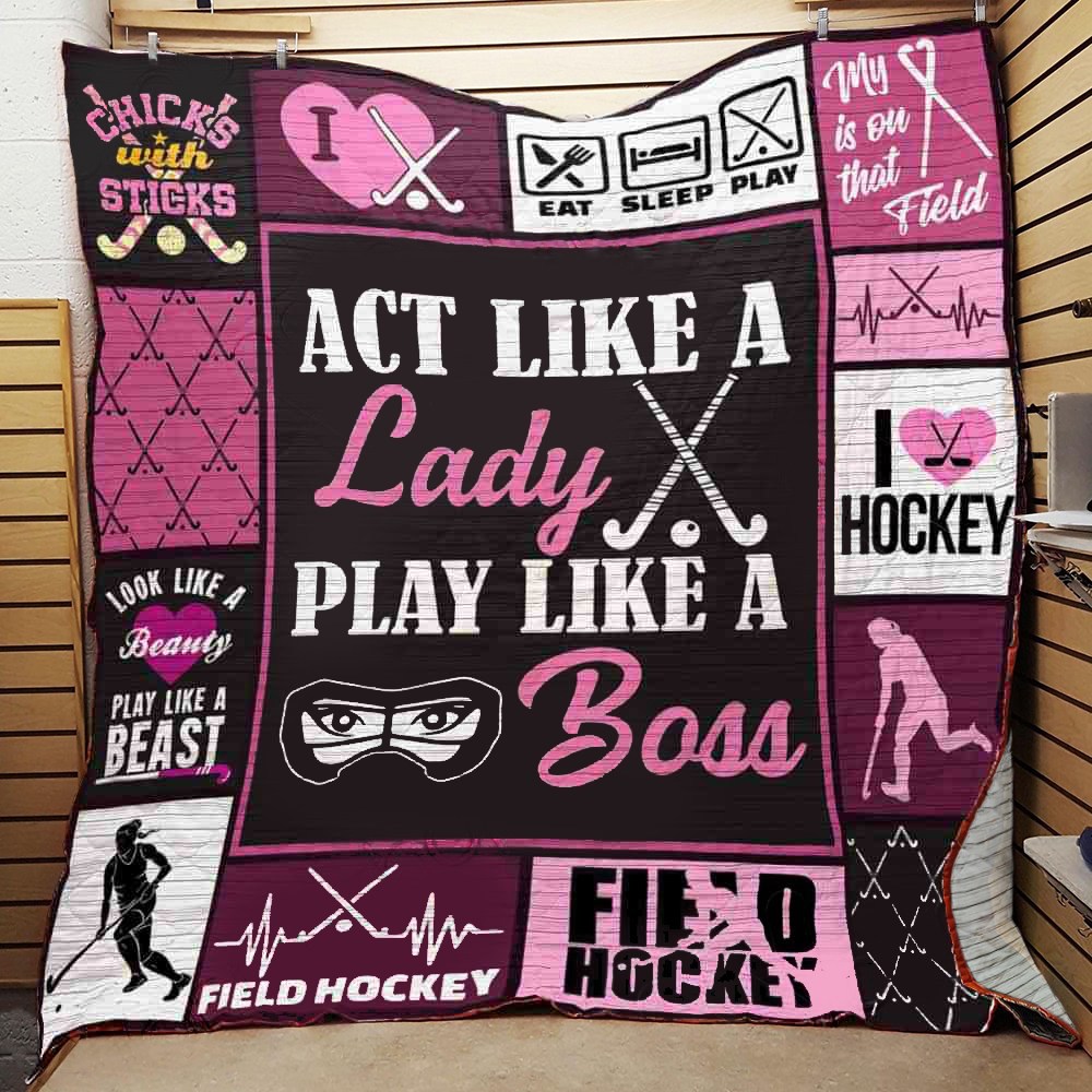 Field Hockey CLA06120512Q Quilt Blanket