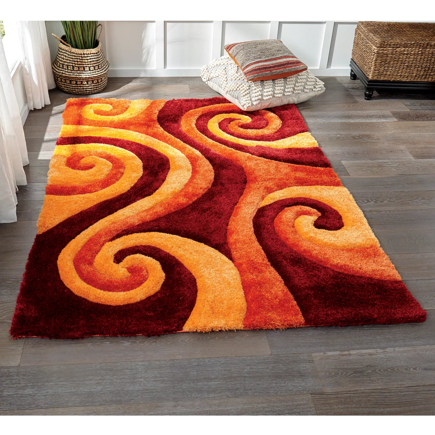 Finesse Swirl Shag CLA24101006R Rug