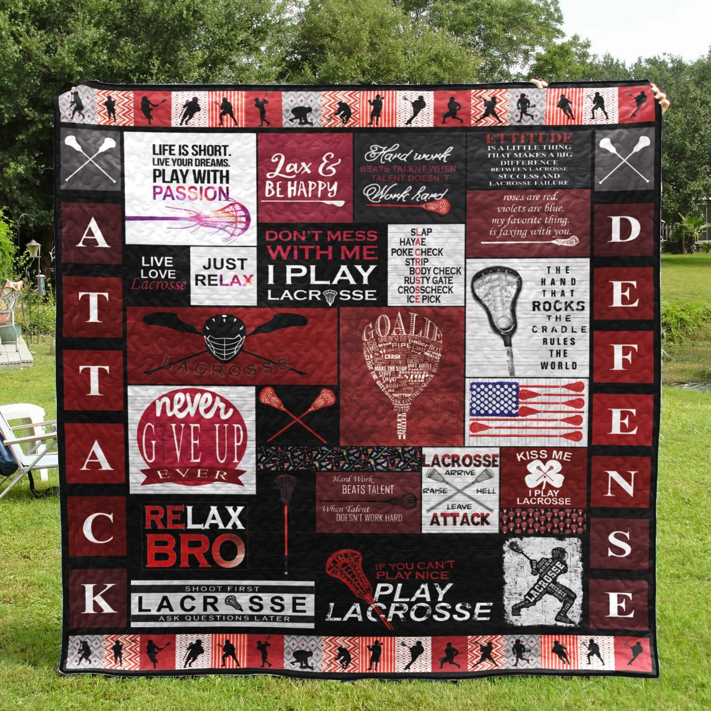 Fire In Lacrosse CLT150625 Quilt Blanket