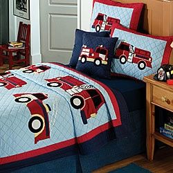 Fire Truck CLA0510217B Quilt Bedding Set