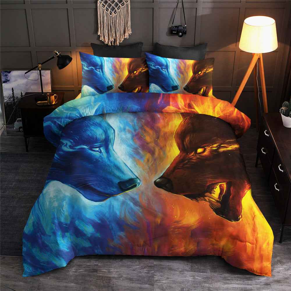 Fire And Ice Wolves CLP160829 Bedding Sets