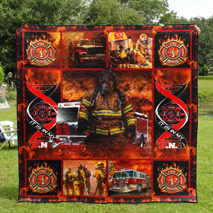 Firefighter Quilt Blanket HN081102T